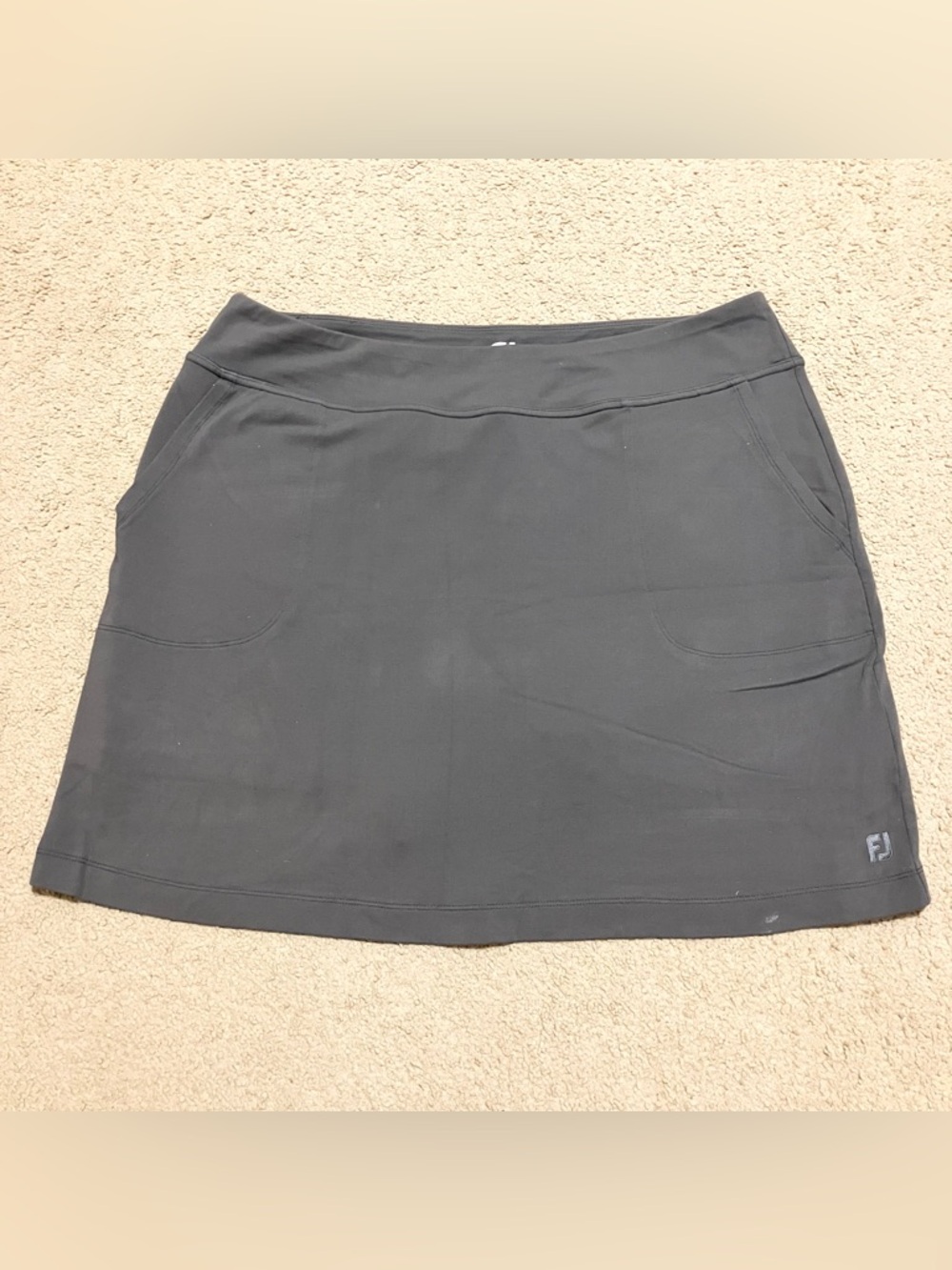 Footjoy Performance Knit Golf Pickleball Tennis Skort Charcoal Grey Women's XL